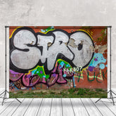 Lofaris Retro Exaggerated Graffiti Wall Photography Backdrop